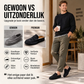 Heren half slippers van imitatiesuède met plateauzool en instapsluiting