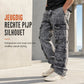 Retro gewassen wijde been cargo jeans Y2K high street denim broek met zakken