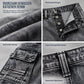 Retro gewassen wijde been cargo jeans Y2K high street denim broek met zakken