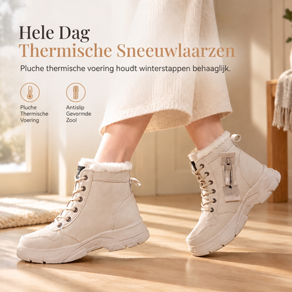 Vrouwen Winter Sneeuwlaarzen Warm Gevoerd met Pluche Dik Hoge Enkellaarzen