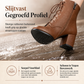 Dames Vintage Britse Stijl Vetersluiting Puntige Teen Blok Middenhak Enkellaarzen