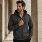 Heren-sweatshirt met capuchon, volledige ritssluiting en warme voering