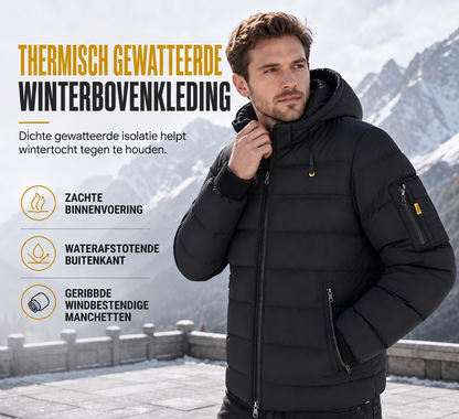 🔥Gratis verzending✈️Casual korte gewatteerde winterjas voor heren, warm en geïsoleerd