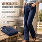 Dames klassieke stretch jeans met rechte pijp