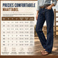 Dames klassieke stretch jeans met rechte pijp
