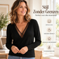 😍🥼Dames Mesh Patchwork V-hals Lange Mouwen Top