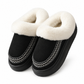 Dames warme dikke sloffen antislip huis schoenen met kant afwerking