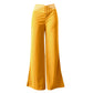 Casual damesbroek met hoge taille en wijde pijpen