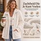Casueel Plush Knopen-Jas voor Vrouwen