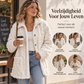 Casueel Plush Knopen-Jas voor Vrouwen