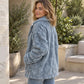 Casueel Plush Knopen-Jas voor Vrouwen