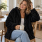 Casueel Plush Knopen-Jas voor Vrouwen