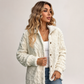 Casueel Plush Knopen-Jas voor Vrouwen