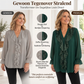 Dames V-hals Glinsterende Gespannen Chiffon Top