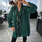 Dames V-hals Glinsterende Gespannen Chiffon Top