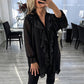 Dames V-hals Glinsterende Gespannen Chiffon Top