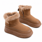 Hoge dames wintersneeuwlaarzen met warme pluche voering, dikke zool, casual platformschoenen
