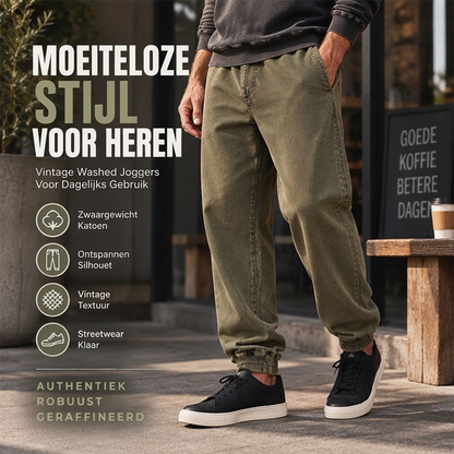Heren Casual Gewassen Sportbroek