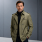 Herentrenchcoat met afneembare voering
