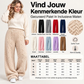 Dames pluizige gestructureerde wijde loungebroek