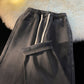 Dames warm gevoerde straight leg denim jeans
