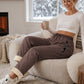Dikke winterbroek voor dames met pluche voering