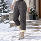 Dikke winterbroek voor dames met pluche voering
