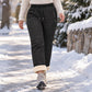 Dikke winterbroek voor dames met pluche voering