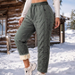 Dikke winterbroek voor dames met pluche voering