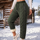 Dikke winterbroek voor dames met pluche voering