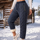 Dikke winterbroek voor dames met pluche voering