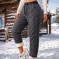 Dikke winterbroek voor dames met pluche voering