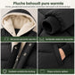 Effen Kleur Dubbelzijdig Capuchon Lange Mouwen Slim Fit Vest Jas