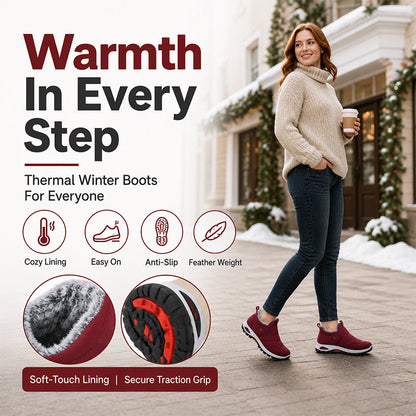 Unisex warme winterschoenen zonder veters