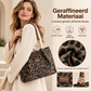 Retro luipaardprint schoudertas voor dames