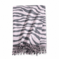 Vrouwen zebraprint faux kasjmier sjaal Dikte warme winter sjaal en wikkel met kwastjes