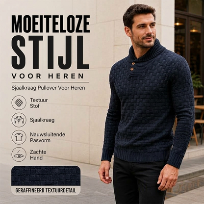 Klassieke shawlkraagtrui voor heren