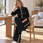 Dames Gebeade Korte Jas en Wijde Broek Set