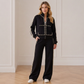 Dames Gebeade Korte Jas en Wijde Broek Set