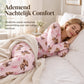 Dames Pyjamaset van Zacht Milk Silk - Lange Mouwen Top en Lange Broek, Casual Loungewear