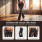 Low-rise flare jeans met vintage wassing